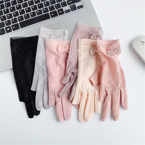 Guantes de protección solar que permiten usar el móvil para mujer 2
