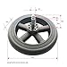 Stroller Wheel Tire Stroller Rear Wheel for Pushchair Back Buggy Accessories DIY Direct Replacement Part