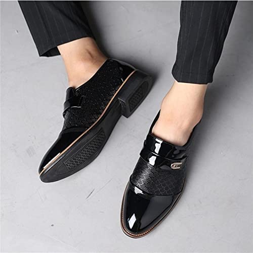 Men's Oxford Classic Dress Shoes Comfort Breathable Patchwork Modern Formal Business Men Shoes2