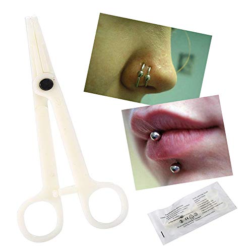 Body Piercing Forceps - WZPB 25 PCS Body Piercing Clamps Professional Nose Piercing Forceps Disposable Body Septum Forceps For Nose Belly Ear Piercing Forceps Piercing Tattoo Piercing Supplies