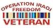 Operation Iraqi Freedom Campaign Ribbon Veteran - Window Decal Sticker