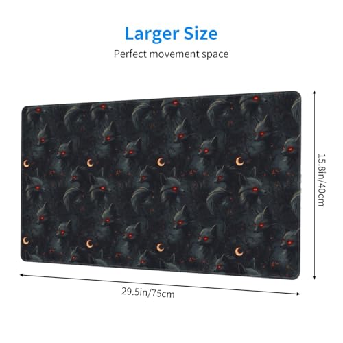 Tapis de souris de jeu avec bords cousus anti-effilochage - 2