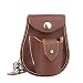 Kosibate Slingshot Ammo Pouch, Catapult Leather Hunting Holder for 3/8" 1/2" 1/4" 6mm 8mm Steel Balls(Brown)