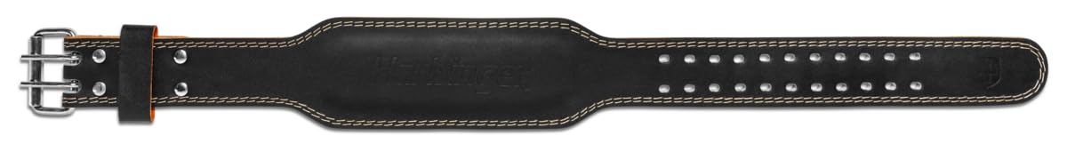 Harbinger Cintura imbottita in pelle per sollevamento pesi, larghezza 5-10,2 cm o 15,2 cm, imbottitura in schiuma, design affusolato per supporto e mobilità, 10,2 cm, grande
