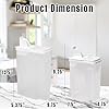 Buddeez Bag In All Purpose Food 4 Piece Dispenser Set - Includes 2 x 8 Quart and 2 x 3.5 Quart Containers - Pet and Pantry Storage