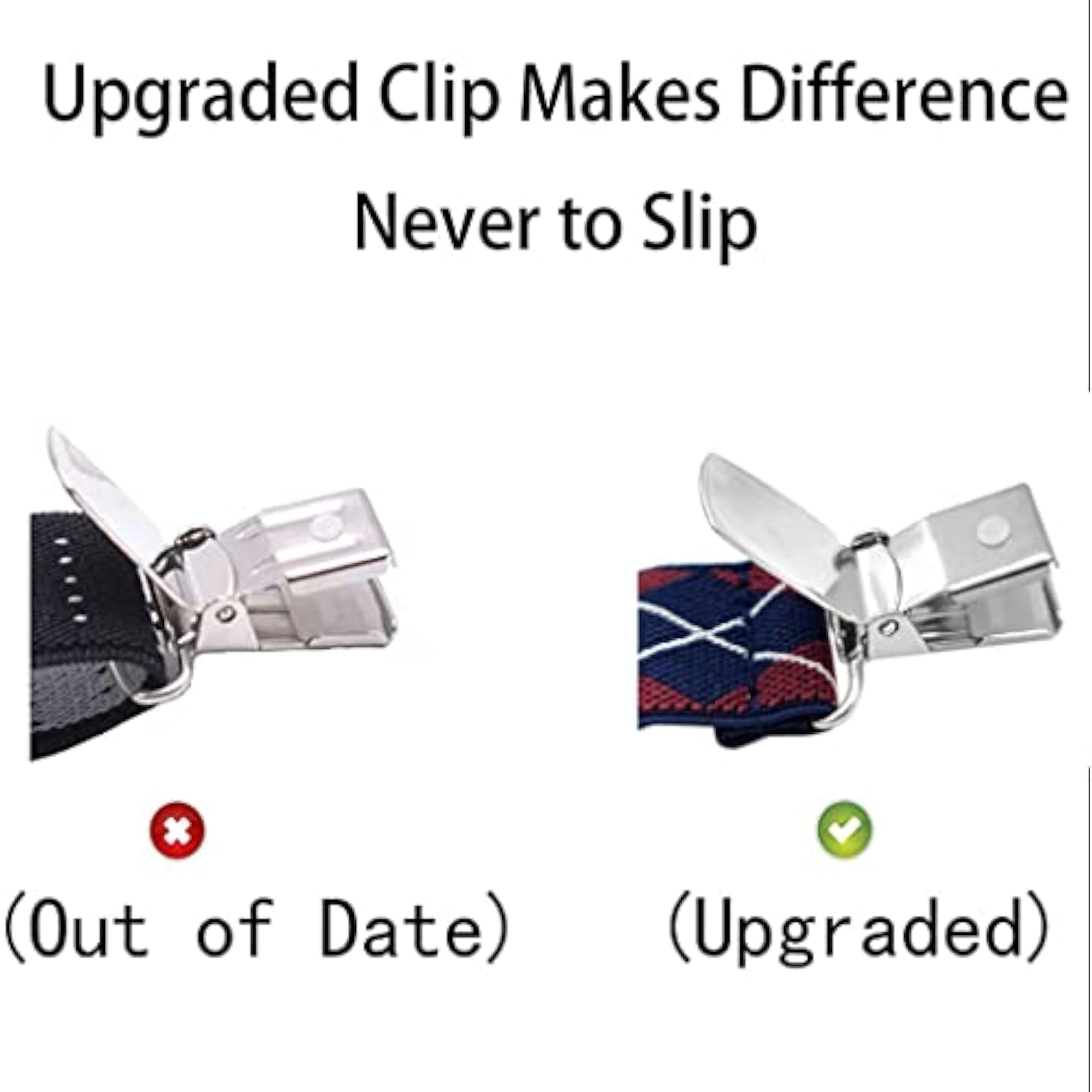 1 Pair Shirt Stays for Y-Shape Locking Clamps
