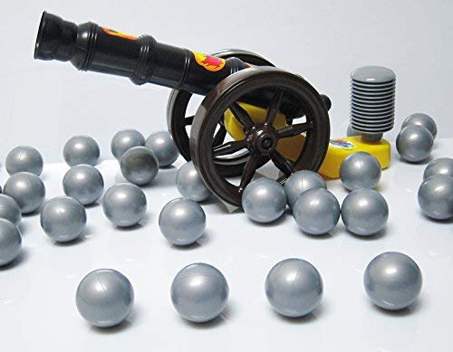 koenig-tom Bällebad24 - Kanone für Bällebad Bälle, Tüv geprüft und Zertifiziert 2019, Ballkanone Bällebadkanone Kanone Orig. inkl. 50 Kanonenkugeln Cover