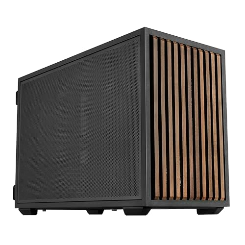 Image of Lian Li B4-mATX 21.3L PC Case, 358mm GPU, 360 AIO, 2 Slim Fans, Black Wood | 2 Pre-Installed 120mm Slim Top Fans, Supports 360mm AIO, 140mm ATX PSU, Horizontal /Vertical Setup, Small Form Factor (B4X-WD)