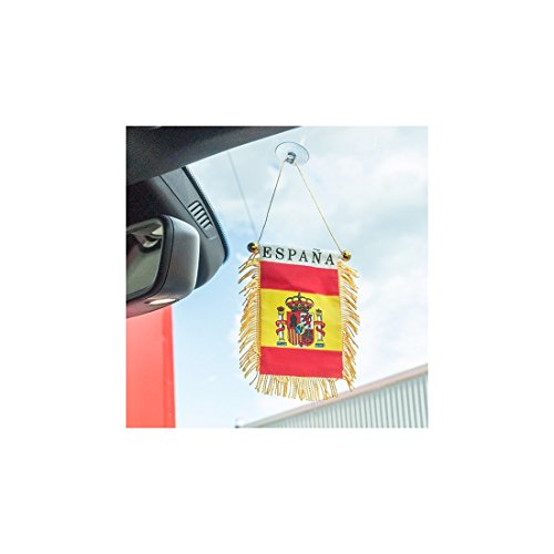 Générique Fanion de l’Espagne avec ventouse