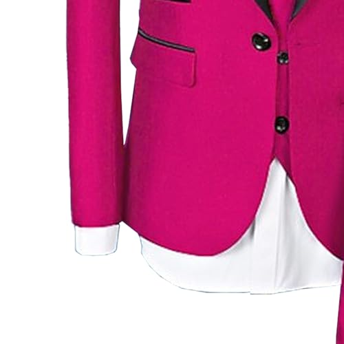 3 Piece Shawl Lapel Tuxedo for Men Solid Slim Fit Casual Suit Jacket One Button Jacket Vest Pants Sets2