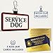 WORKINGSERVICEDOG.COM Service Dog ID Patch Tag - Clips to Vest, Harness, Collar, Leash, or Carrier - Includes 5 Law Handout Cards