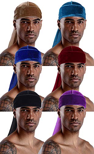 Durags for Men Women,Silky Velvet Du-rag for 360 Waves Multipack,Durag Velvet 0