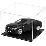 YUPZAR Acrylvitrine Transparent 20x20x20 cm, Plexiglas-Würfel für Sammlungen, Modellbau, Statuen und Miniaturen, Kompletter Schutz, Kratzfest, UV-beständig