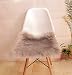 Super Soft Faux Fur Sheepskin Rugs Soft Plush seat Cover Pads for Chair Living & Bedroom Sofa Grey,18x18 Inch