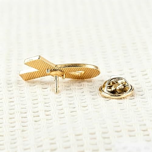 Image of 6Pcs Awareness Enamel Ribbon Lapel Pins Ribbon Brooch Pin for Charity Events Survivor Campaign Party Favors Supplies
