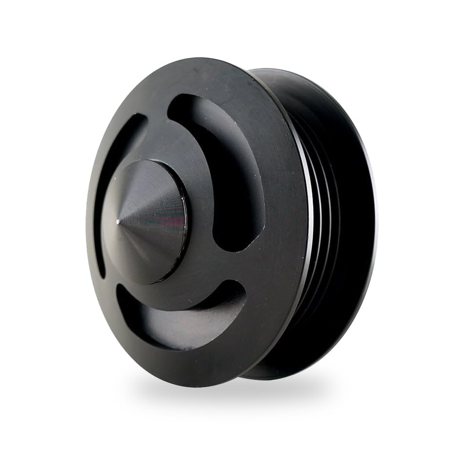 6 Rib | Billet LS HIGH Sided TENSIONER Pulley for LS Engines Running A Camaro/GTO Style Water Pump| Black