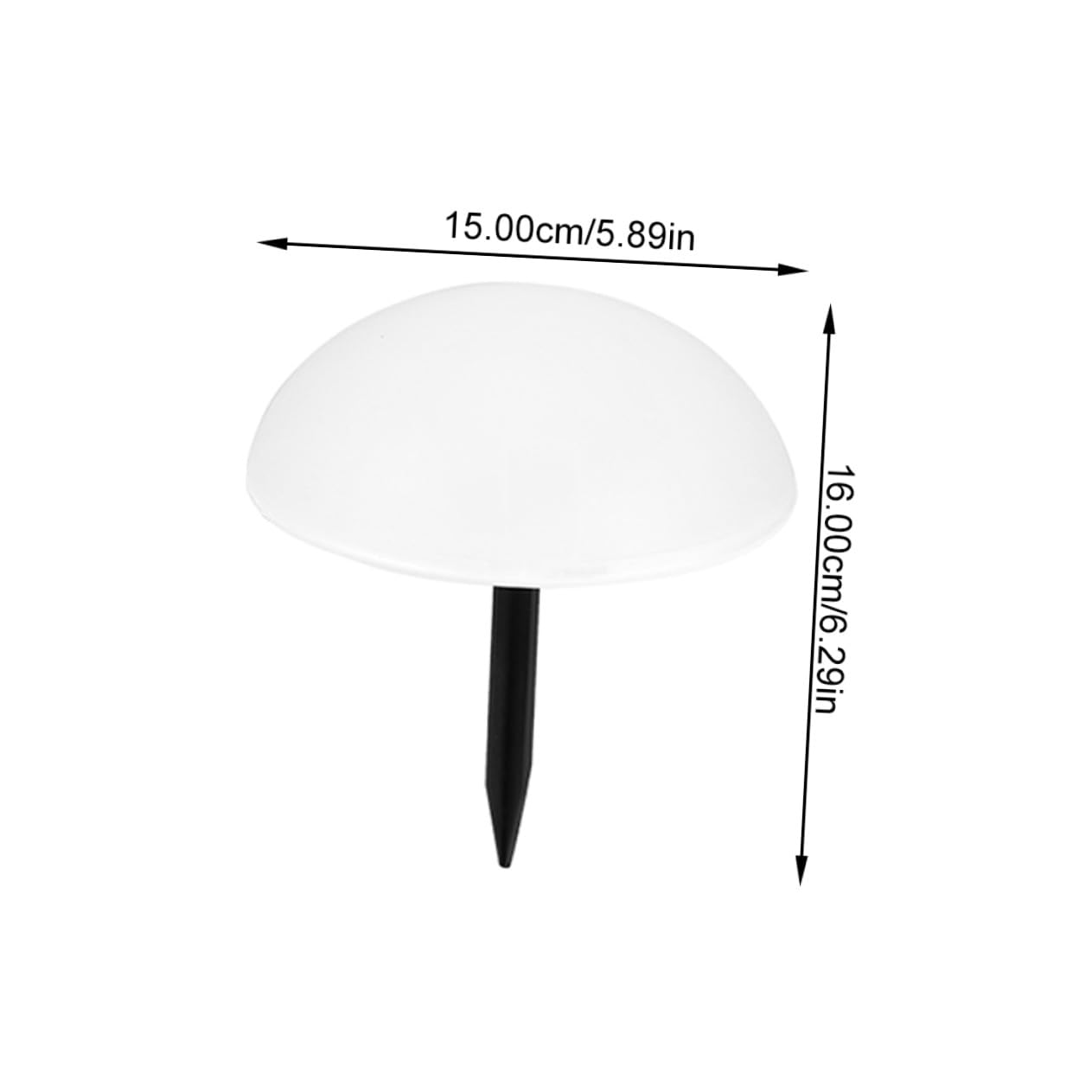 KOMBIUDA Solar Hemisphere Outdoor Garden Light Solar Lawn Lamp for Landscape Decoration Warm Glow