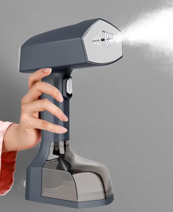 Powerful 2500W Handheld Garment Steamer for Clothes, Fast 10s Heat-Up, 3 Steam Levels, Detachable Water Tank, Efficient Wrinkle Remover - Purple