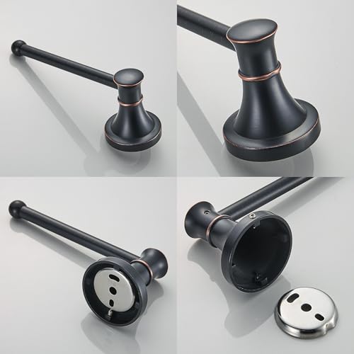 Image of Black Bathroom Toilet Roll Papaer Holder Wall Mounted Bathroom Hardware Accessories,Oil Rubble Bronze