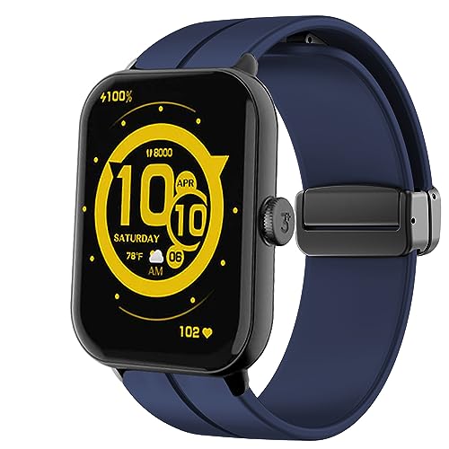 Compatible 3Plus Vibe Lite BT Smartwatch Bands, Lamshaw Soft Silicone Magnetic Buckle Sport Wristband Replacement Straps Compatible for 3Plus Vibe Plus / Vibe + / Vibe+ (Gen 2) / Vibe Lite / Vibe Lite