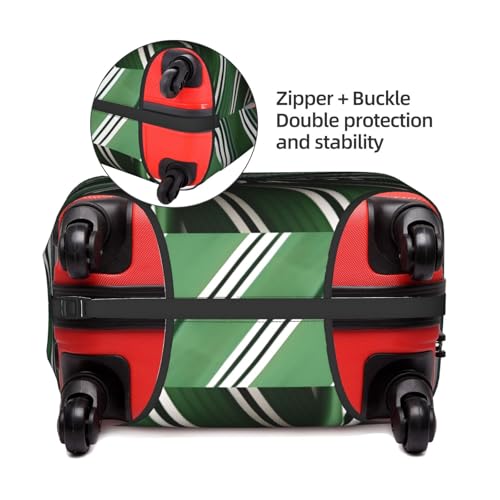Housse de protection pour bagage rayures vertes taille L lavable - 3