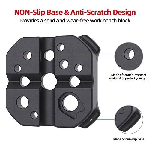Pridefend 8 Pcs Roll Pin Punch Set,Premium Punch Set,Made Of Solid All-Steel Material,Punch Removing Repair Tools For Machinery Maintenance (With Bench Block) #TOP6