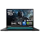GIGABYTE Gaming A16 Pro Computer – 16 Zoll, 165 Hz QHD, Intel Core 7 240H, RTX 5070 Ti, 32 GB LPDDR5X 5600 MHz, SSD Gen4 1 TB, Win11 Home, 2 Jahre Garantie, Dolby Atmos, Gaming A16 Pro DXHG4FRCC4SH