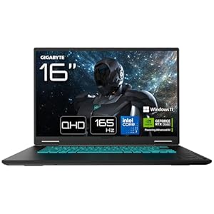 Gigabyte GAMING A16 PRO Laptop - 16“, 165Hz WQXGA, Intel Core 7 240H, RTX 5070 Ti, 32GB LPDDR5X 5600MHz, 1TB Gen4 SSD, Win11 Home, 2 Year Warranty, Dolby Atmos, GAMING A16 PRO DXHG4UKCC4SH