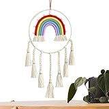 Simple de colgar: cuelga esta hermosa decoración de pared de macramé donde quieras gracias a su innovador diseño de cordón que permite colgarlo y embellecer cualquier espacio sin esfuerzo.