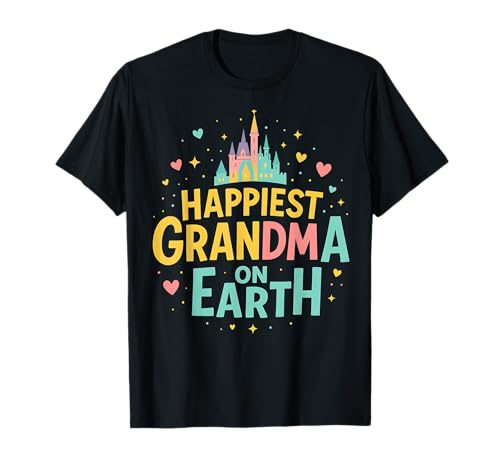 Family Love Happiest Grandma on Earth Tee for Mother’s Day T-Shirt
