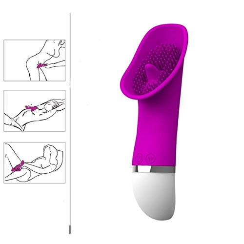 Noiseless and Wireless Tongue Vibrant Oral Tongue Simulator Stimulator, Waterproof Color