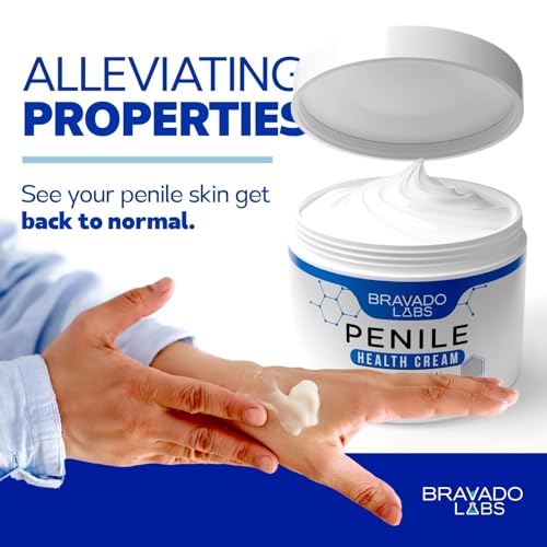 Image of Bravado Labs Premium Penile Health Creme for Men - Daily Moisturizer Cream for Dry Skin, Redness, Chafing, Sensitivity - 4oz (Pack of 2)
