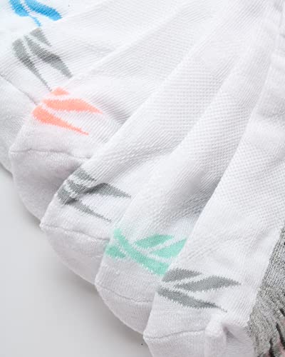 Image of Reebok Womens Low Cut Socks 6 Pack Cushioned Athletic Performance Socks | Breathable, Moisture-Wicking Fabric with Arch Support, a Comfort Toe Seam and Flexible Stretch Fit