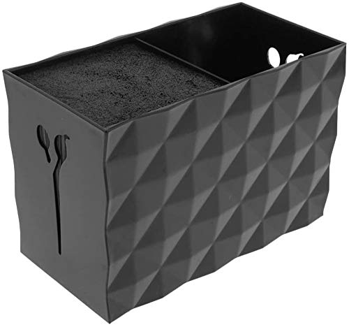 erduoduo Non-Slip Storage Box Hairdressing Scissors Socket Scissors Socket Box, Comb Scissors Insert Scissors Rack（Black）