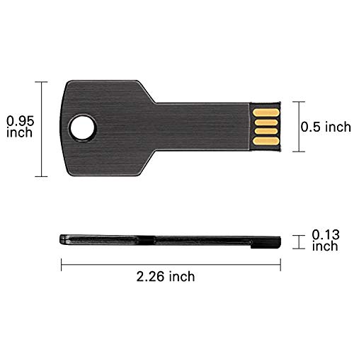 Juanwe 32Gb 5 Pack Usb Flash Drive Metal Thumb Drive 2.0 With Key Shape Design Jump Drive Waterproof Memory Stick Portable Usb Drive, Black, Blue, Pink, Gold, Green #TOP2