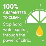 Lemi Shine Booster Natural Lemon Lave-vaisselle Détergent Additif Détachant de l'eau dure pour les vaisselles et les articles en verre 24oz - 2 Enlever les taches d'eau dure - Nettoyant d'acide citrique à usages multiples