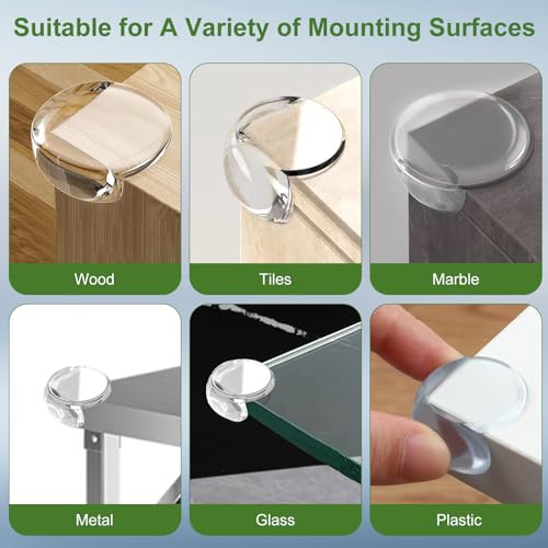 Image of 36 Pack Corner Protector Baby, Table Corner Protectors for Baby Clear Corner Protectors for Furniture Corner Guards Baby Proof Bumpers Corner Covers Baby Safety Child Proofing