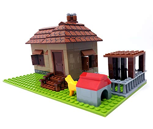 Bausteine Haus, Bungalow, 293 Klemmbausteine, Konstruktionsspielzeug – Bild 6