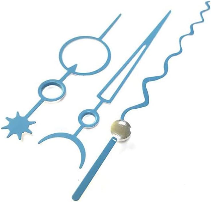 1 Set 28mm Shaft Clock Movement DIY Wall Hand Mechanism Parts Wavy Pointer Replacement Repair Needle