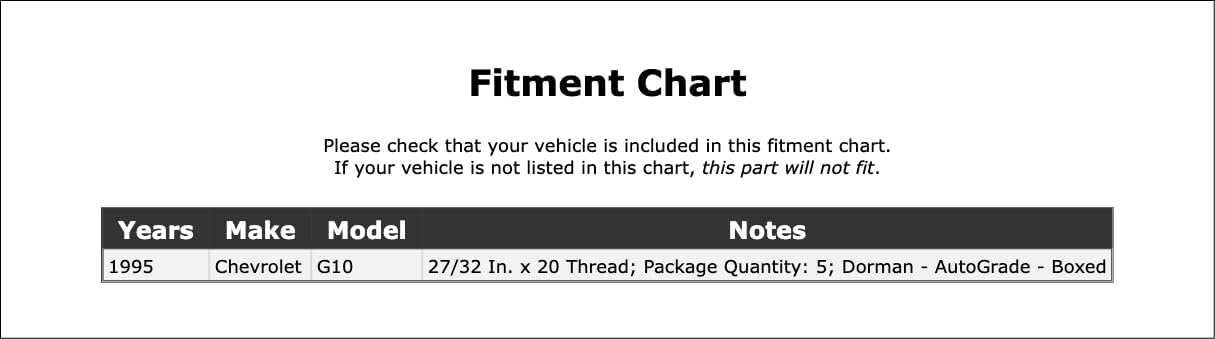 Front Spindle Nut Washer Compatible With Chevrolet G10 1995 P-2032186