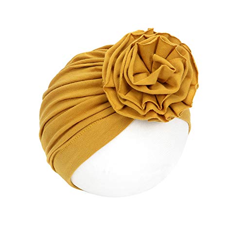 Newborn Baby Nursery Beanie Hat Soft Cotton Toddler Kids Girl Head Wrap Cap With Peony Flower #TOP4