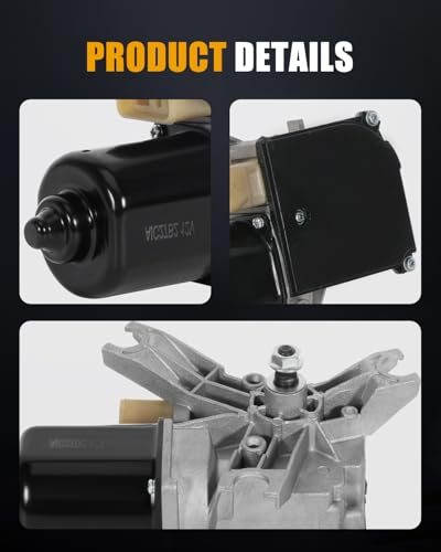 Image of ROADFAR Front Windshield Wiper Motor - 12V, 5 Pins, 1991-1999 for Chevrolet for C1500,1992-1999 for Chevrolet for C2500 Suburban,1991-2000 for Chevrolet for C3500-Replaces 15036007,601-101