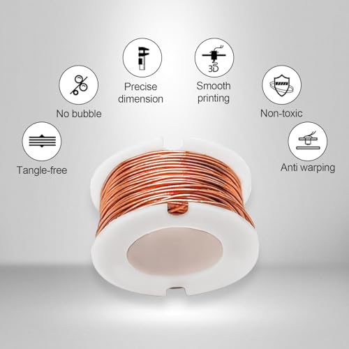 Kupferdraht, Kupferlackdraht, Isoliert Magnetdraht zur Herstellung eines Elektromagnet-Motormodells (0,2mm x 10m)