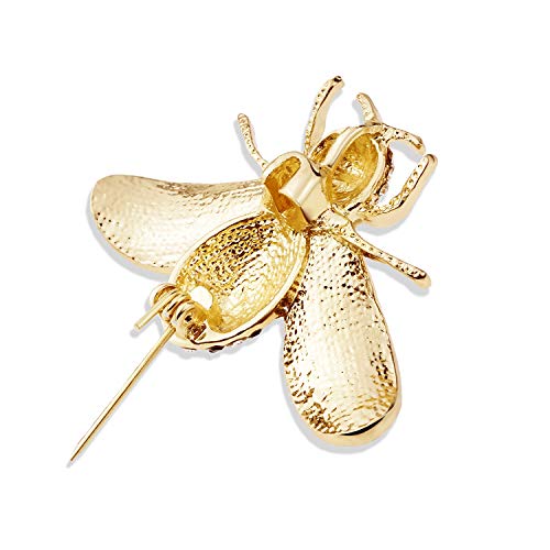 Gleamart Honey Bee Brooch Pin Rhinestone Insect Animal Brooches for Women Black by Gleamart - Used condition - Image 3
