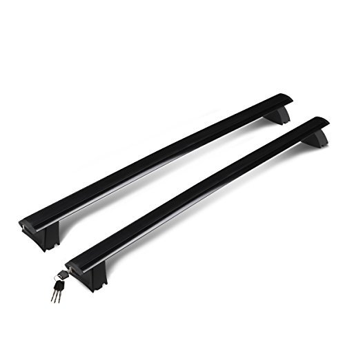 Dna Motoring Pt-Ztl-8049 Pair Aluminum Car Roof Rack Cross Bars Compatible With 11-18 Jeep Grand Cherokee,Black #TOP6