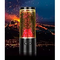 Faithorse Volcano Lava Lamp RED5 LED Lamp, Volcano Lamp Hypnotic Motion Mood Light USB Battery Powered Night Light Kids Cool Stuff for Bedroom Home Room Decor