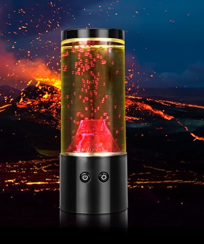 Lampe volcan à lave idée cadeau rétro originale pour ado et adulte