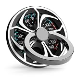 Fidget Spinner Phone Grip, Non-Magnetic Adhesive Phone Ring Holder Stand, 360° Rotating Anti-Drop Cell Phone Grip for iPhone Samsung Android, Car Wheel Design