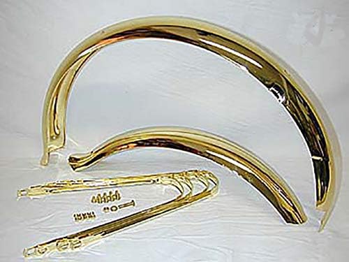Fenix Lowrider Classic 20" Flared Adjustable Fender Set Gold