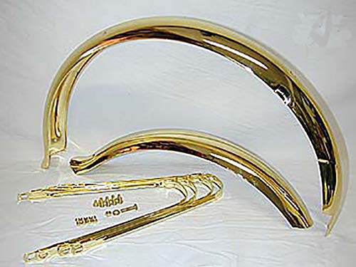 Fenix Lowrider Classic 20" Flared Adjustable Fender Set Gold #TOP18